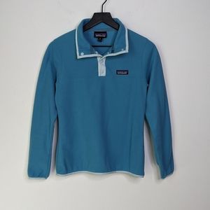 Patagonia Mako Blue Micro D Snap T Fleece Pullover